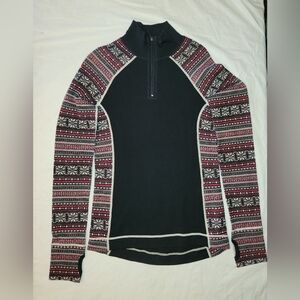 Dakini Sz. M 100% Merino Wool Red & Black